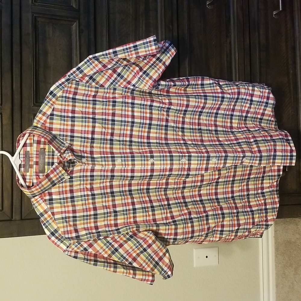 *3 FOR $12* Men's Button-down Colorful Plaid Shirt